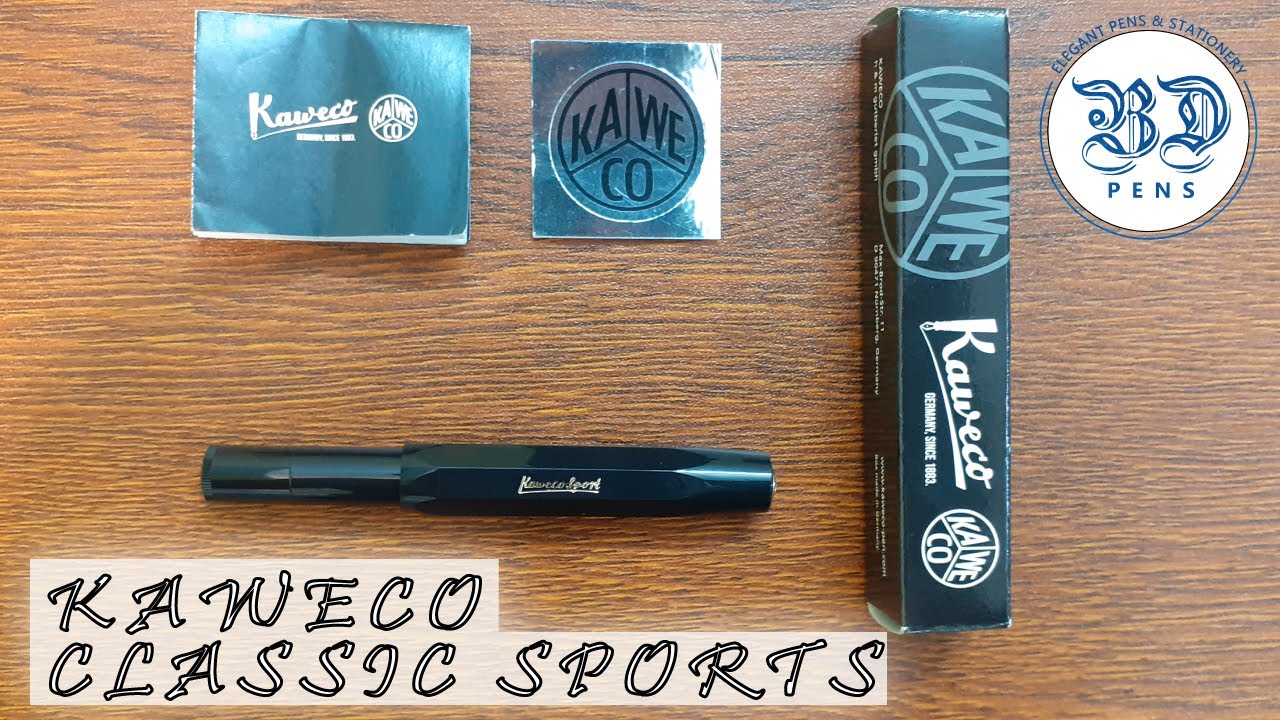 Kaweco Classic Sport Black Fountain Pen Unboxing - BD Pens