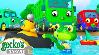 Baby Truck River Clean Up | Gecko's Garage | Trucks For Children | Cartoons For Kids