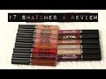 OFRA COSMETICS LONG LASTING LIQUID LIPSTICKS | 17 SHADES OF LIP SWATCHES + REVIEW