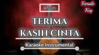 Terima Kasih Cinta - Afgan | Female Key (Karaoke Instrumental) By ZKaraoke