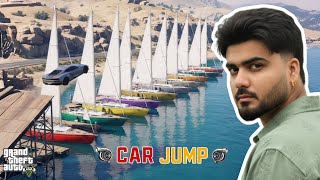 CAR JUMPED Over 50 BOATS in GTA 5!! (Impossible Mega Stunt) #gta #gtav #punnu1  screenshot 4