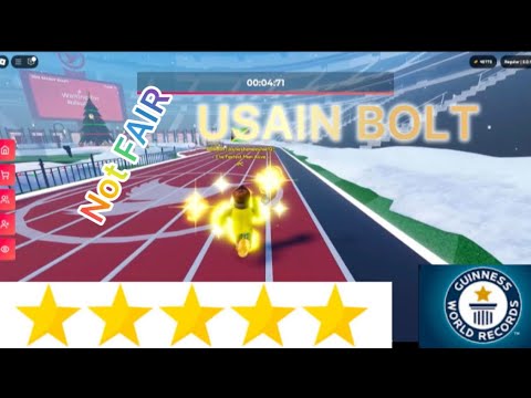 Becoming USAIN BOLT in roblox track & field - will it make you faster?