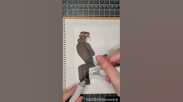 3 Marker Drawing Timelapse #SHORTS
