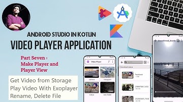 (7) Video Player in Android studio using Kotlin and Exoplayer in Hindi : Make PlayerView and Play