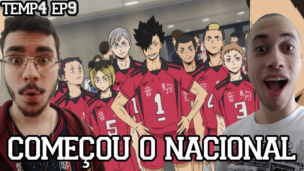 COMEÇOU O NACIONAL - Haikyuu Temporada 4 Episódio 9 React 