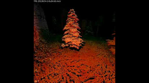 Realtime raytracing with sparse voxel octree