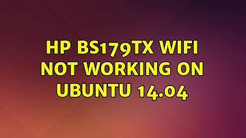 Ubuntu: HP bs179tx Wifi not working on Ubuntu 14.04