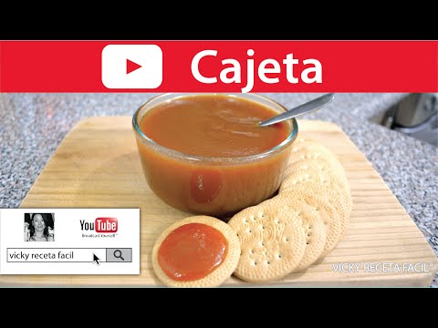 CÓMO HACER CAJETA CASERA O DULCE DE LECHE | Vicky Receta Facil