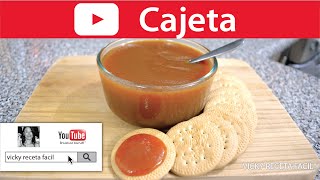 CÓMO HACER CAJETA CASERA O DULCE DE LECHE | Vicky Receta Facil