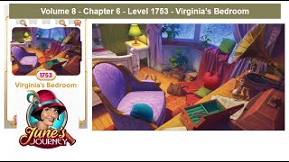 June's Journey - Volume 8 - Chapter 6 - Level 1753 -Virginia's Bedroom (Complete Gameplay, in order)