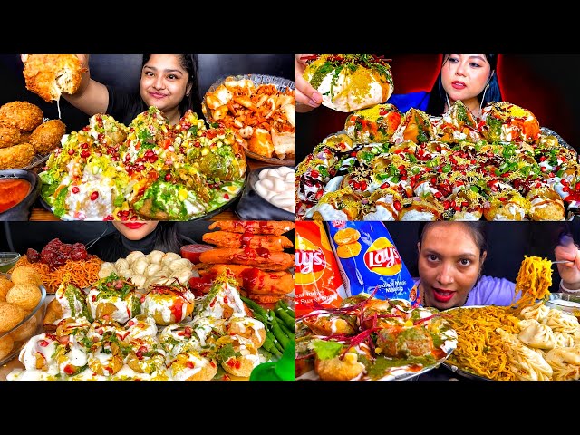 ASMR MUKBANG EATING DAIHI PURI CHEESE BALLS MASALA MAGGI PANEER MOMOS EATING VIDEOS EATING SHOW 