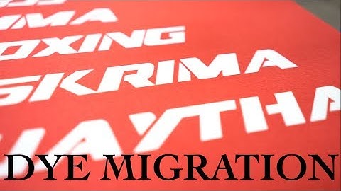 How to prevent dye migration screen printing