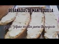 Rebanadas de mantequilla panadería desde casa fácil y rápido para negocio