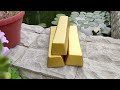 Как Я Сделал Золотые Слитки из Пеноплекса