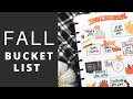 FALL BUCKET LIST | CLASSIC Happy Planner Page