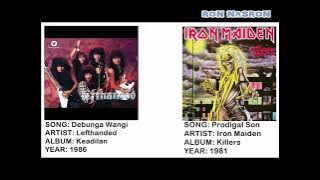 COMPARISON [Guitar Solo] - Lefthanded (Debunga Wangi) & Iron Maiden (Prodigal Son)