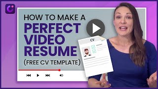 How to Make a Video Resume to Get Your Dream Job | FREE Resume Template