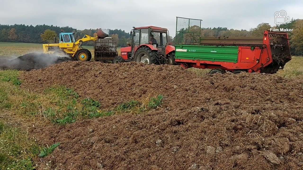 Rozwożenie podłoża popieczarkowego
