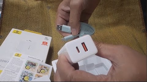 BASEUS Compact Quick Charger Dual Port ( USB+Type C ) 20W FAST CHARGING, For Iphone and Android