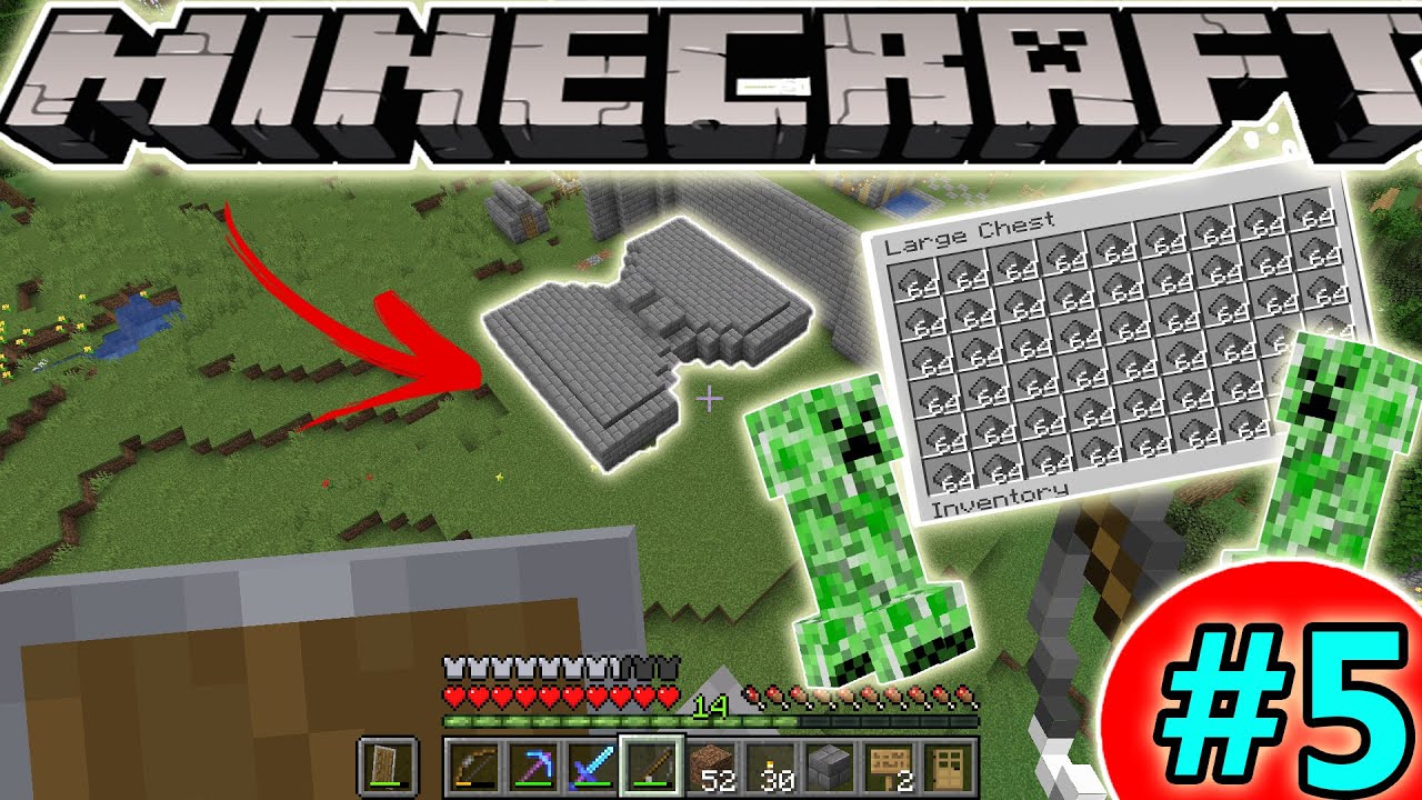 I MADE SUPER EASY CREEPER FARM | MINECRAFT SURVIVAL | PART-5 - YouTube
