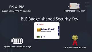 GoTrust Smart Badge demo: Combine building access, computer login and cloud authentication into one.