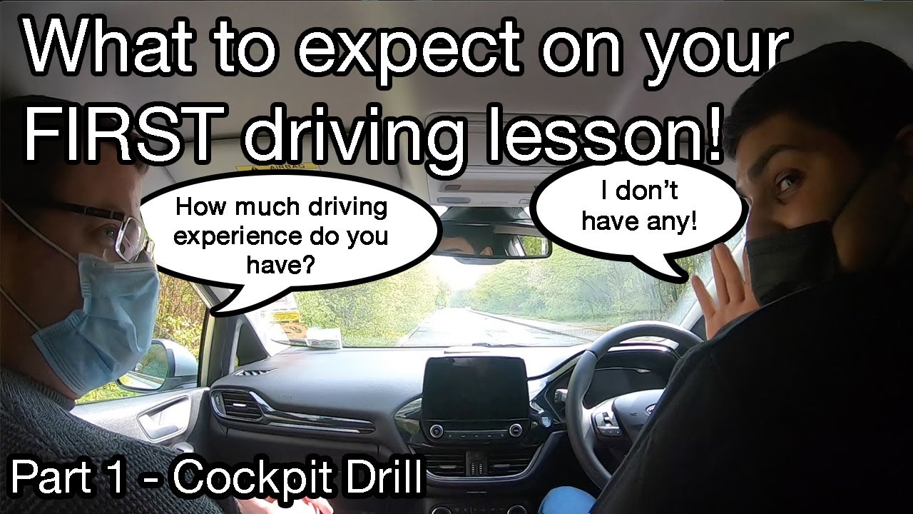 Your FIRST UK Driving Lesson Cockpit Drill YouTube