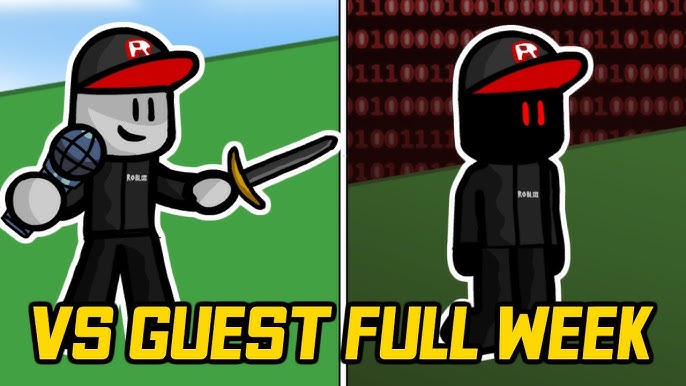 Top 5 Roblox x FNF Mods (VS Noob, Guest, Bacon) - Friday Night Funkin' 