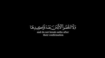 كرومة شاشة سوداء بصوت الشيخ #ياسين_نائب      #سورة_النحل
