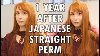 1 year after Japanese straight perm