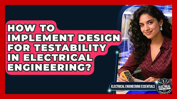 How To Implement Design For Testability In Electrical Engineering?