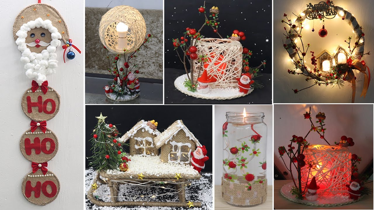 8 Jute craft Christmas decorations ideas | Home decorating ideas ...