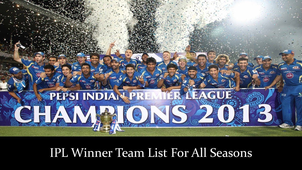 winner team of ipl all season