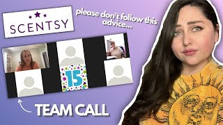 SCENTSY MLM TEAM CALL FOOTAGE \\