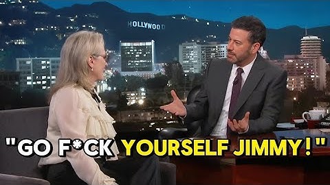 Meryl Streep Kicked Off Jimmy Kimmel's Show After HEATED CLASH