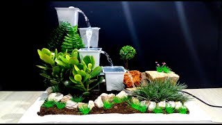 How to make Fountain using Plastic Pots very easy / DIY