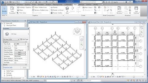 Autodesk Revit 2017 Tutorial-How to Draw Structural Column and Beam