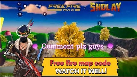 Free fire x sholay map code comment plz guys and review to code comment section 👍