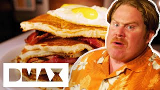 Casey Vs A 5.5LBS Pancake Monster | Man V Food