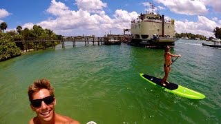 Paddleboarding Around Jupiter