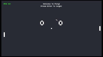 Pong demo - right paddle with AI !!