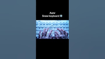 SNOW KEYBOARD AI #asmr #relaxing