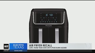 Recall: Over 300,000 air fryers being recalled after multiple reports of injuries
