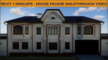 House façade realistic HD animation walkthrough video REVIT + ENSCAPE