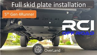 Full skid plate installation on 5th Gen 4Runner (2020 TRD Pro)