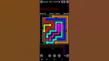 How To Solve Flow Free Courtyard Pack Level 107 10x10 Medium Board Walk Through Solution Walkthrough