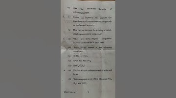 BSC passcourse (chemistry)6th semester IOC paper 2021 (IGU)