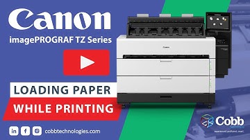 Canon imagePROGRAF TZ Series - Loading Paper While Printing