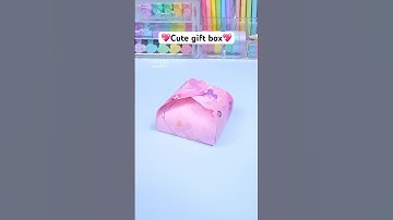 Cute gift ideas / DIY Paper craft / Paper gift box #diy #craft #handmade #art #papercraft #love