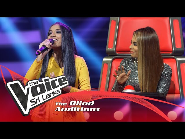 Naveesha Sooriyaarachchi - Sandanari (සඳනාරී)  | Blind Auditions | The Voice Sri Lanka class=