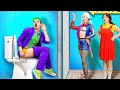 Best Bathroom Gadgets | Joker builds a secret room in the Bathroom | Joker VS Harley Quinn by HaHack